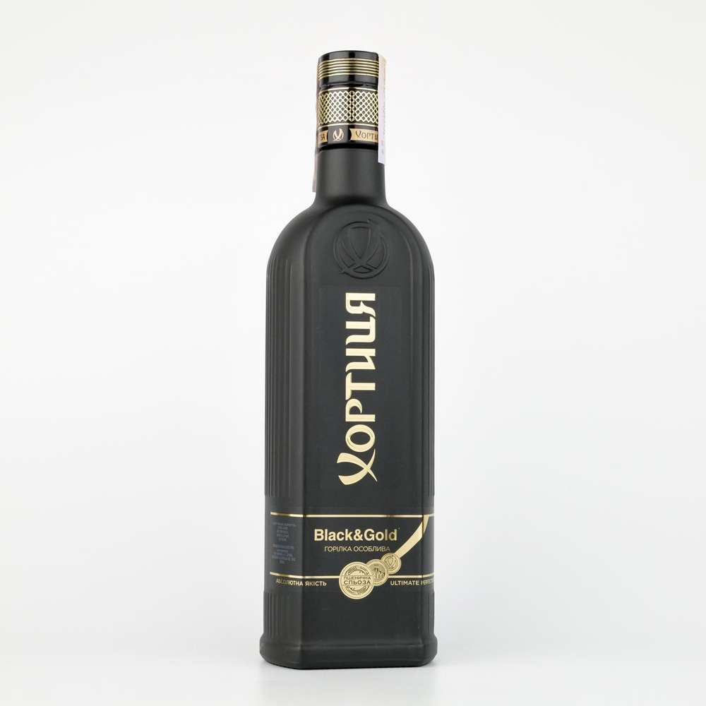 Vodka Khortytsa Gold Black/Gold