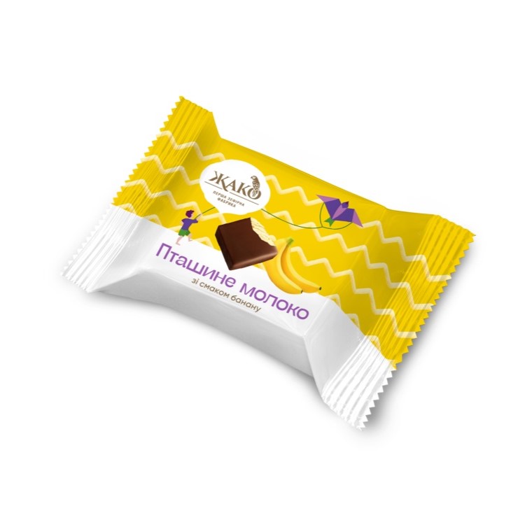 Конфеты Глазированные «Птичье Молоко Жако» Со Вкусом Банана