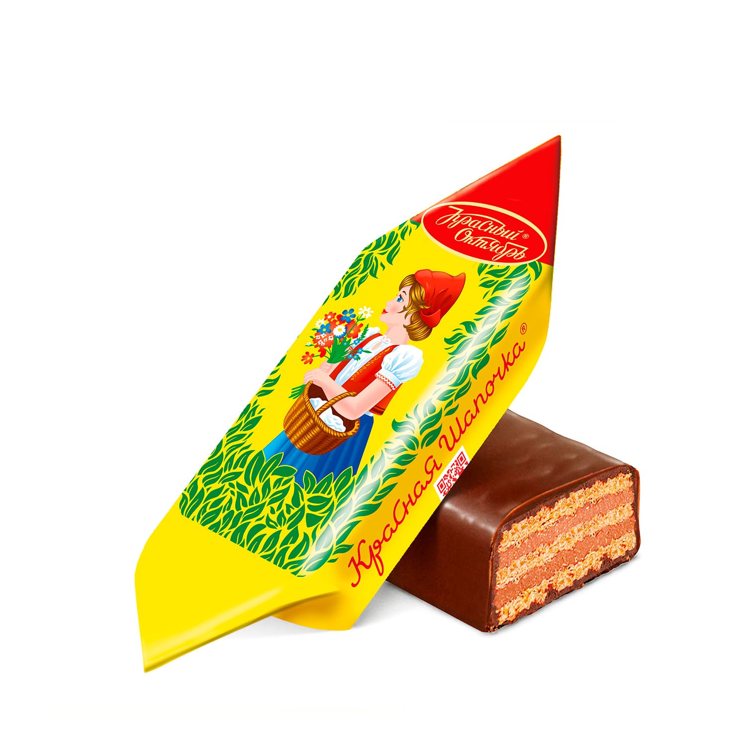 Конфеты Глазированные Шоколадной Глазурью С Начинкой Между Слоями Вафель «Красная Шапочка»