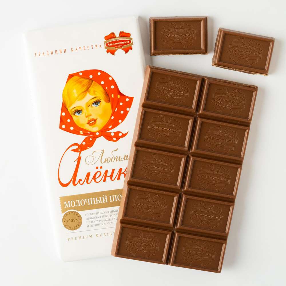 Milk chocolate Lubimaya Alyonka