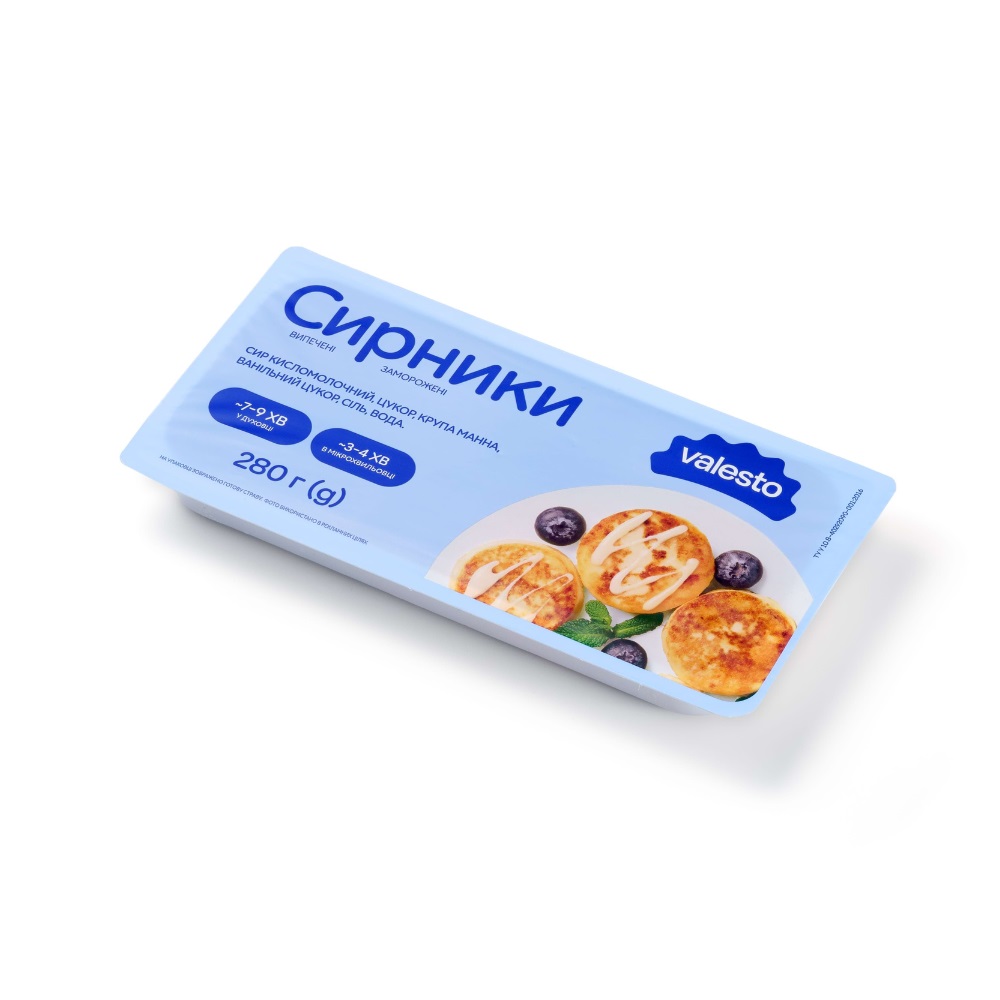 Сырники Печёные Замороженные Valesto