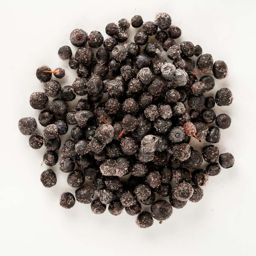 Wild blueberries frozen