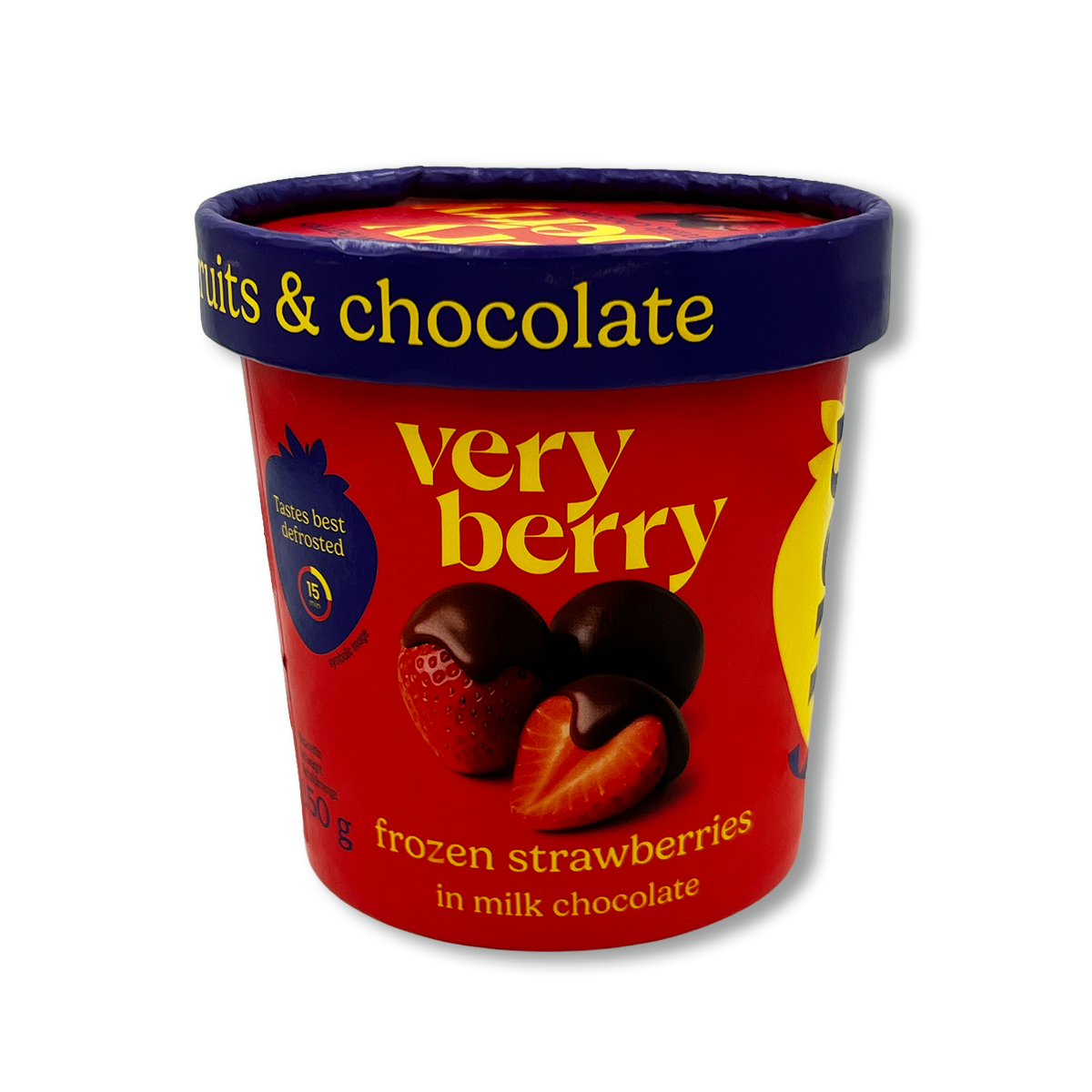 Frozen Strawberries In Milk Chocolate