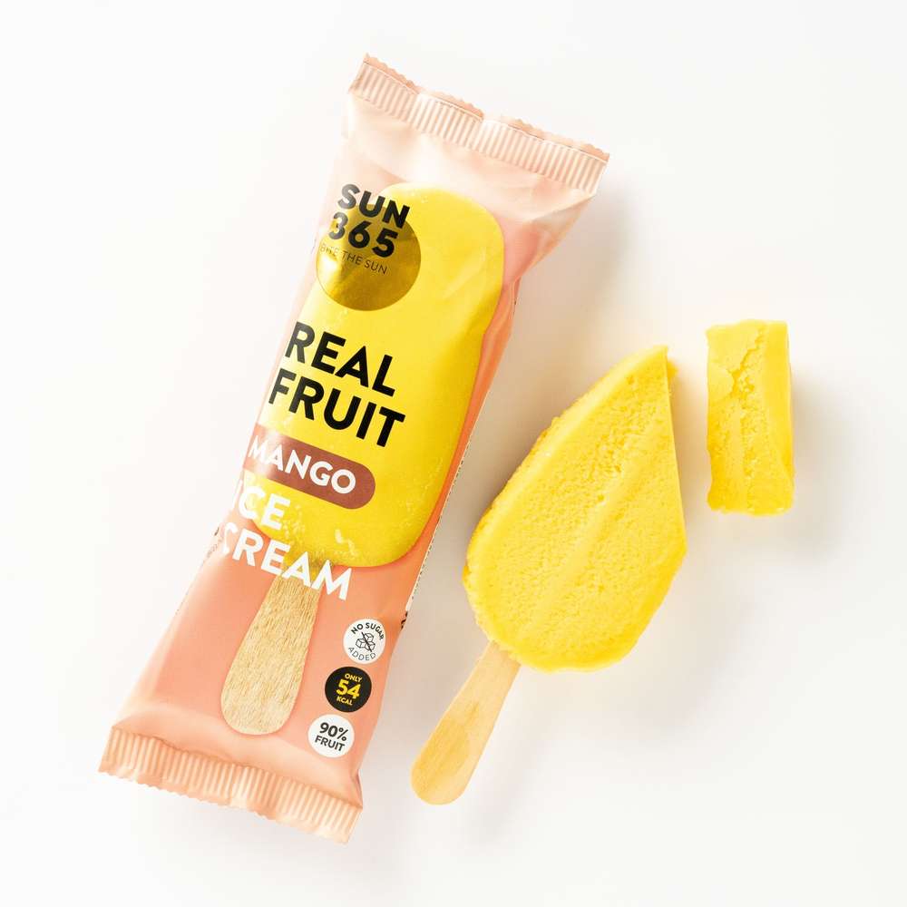 Ice cream  Real Fruit Mango No sugar added