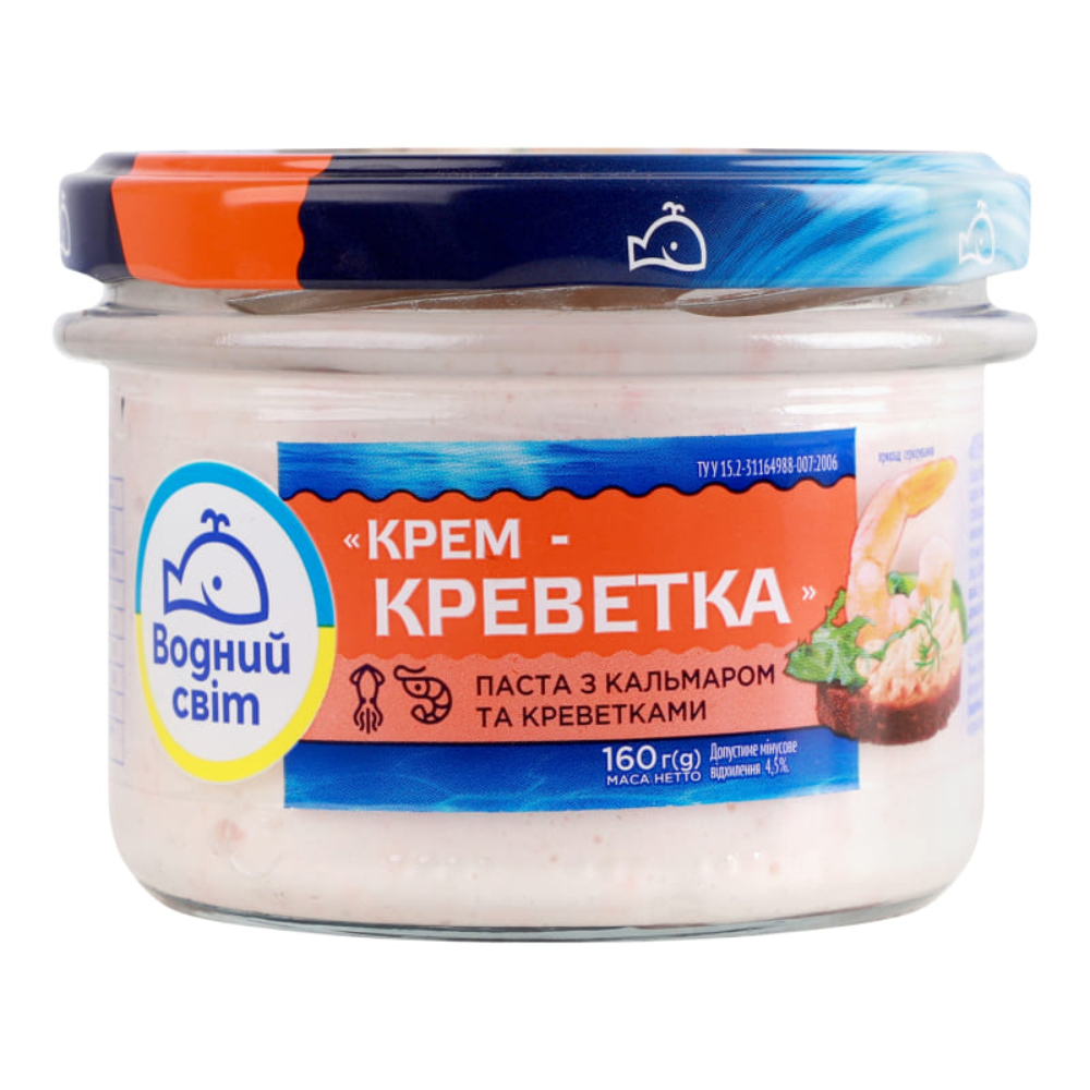 Намазка С Кальмарами И Креветками Пастеризованная