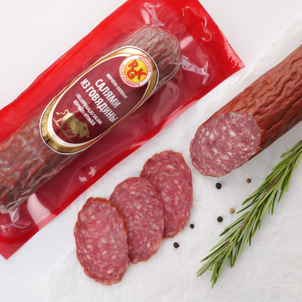 Smoked-dried beef salami 