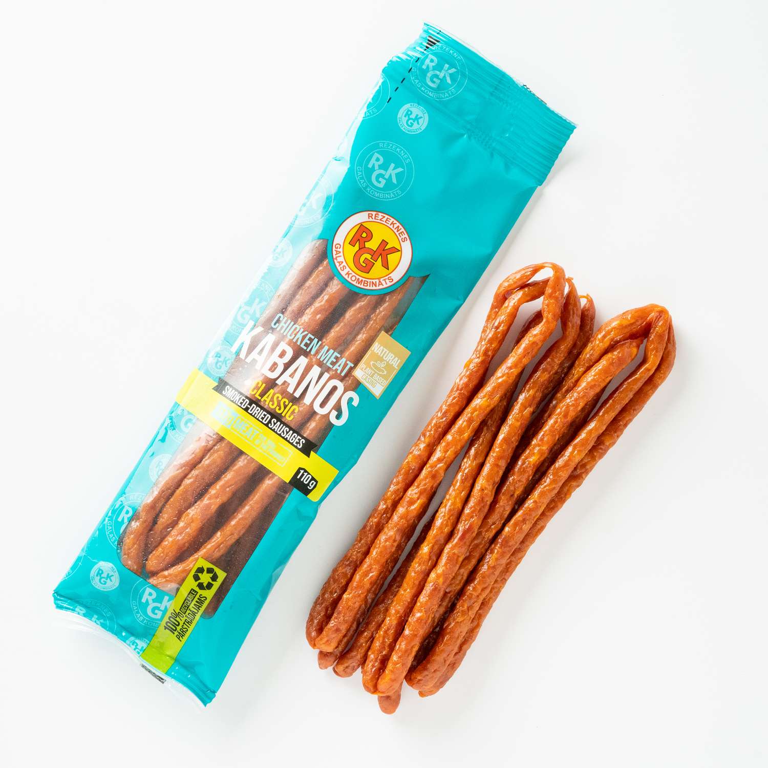 Kabanos Smoked-Dried Classic Chicken Meat Sausages