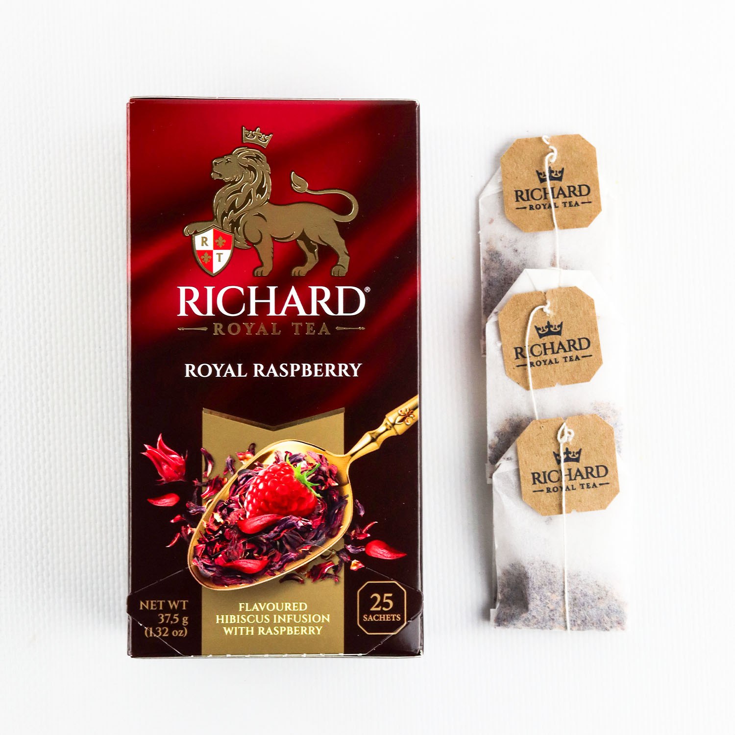 Richard Royal Raspberry fruit and herbal flavored tea