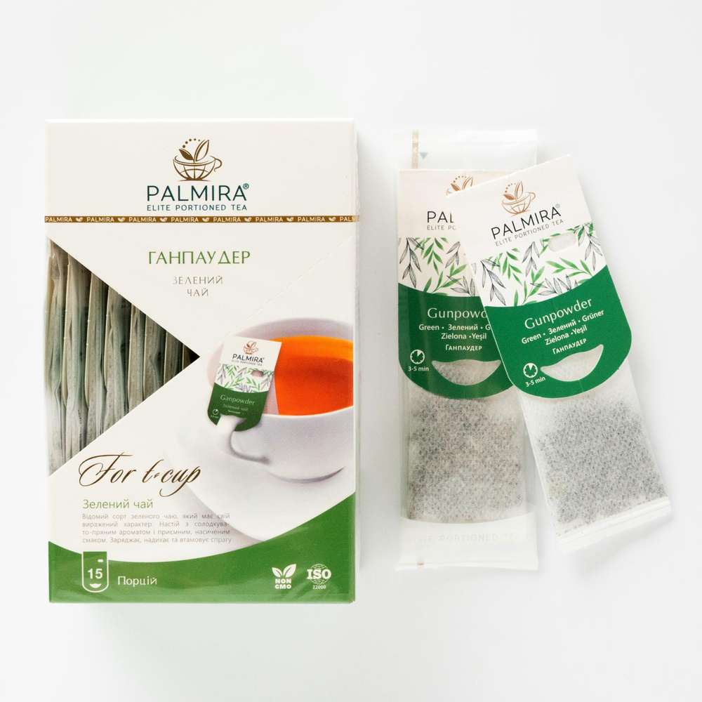 Green Tea Gunpowder teabags Palmira  