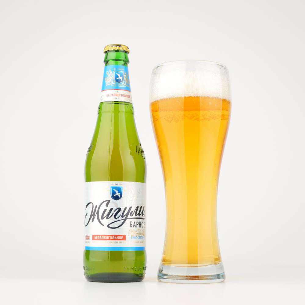 Light Beer Filtered Non-Alcoholic Zhiguli Bar  