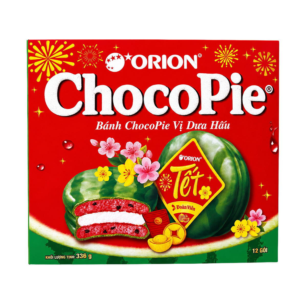 Десерт «Chocopie Со Вкусом Арбуза»