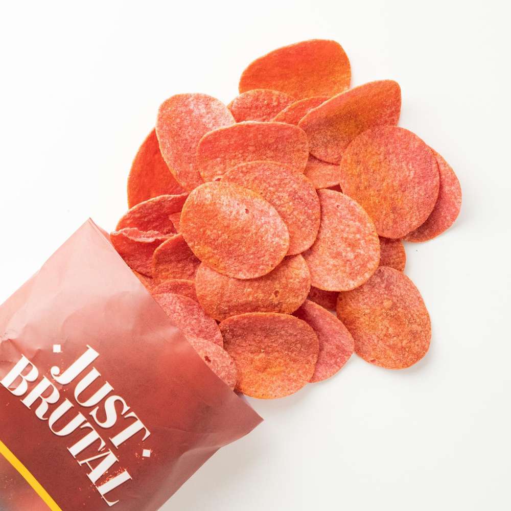 Potato Chips Just Brutal With Hot Chili Sauce Flavor