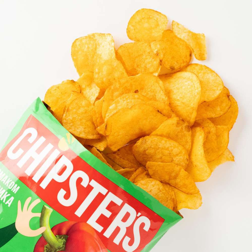 Potato Chips With Paprika Flavor Chipsters