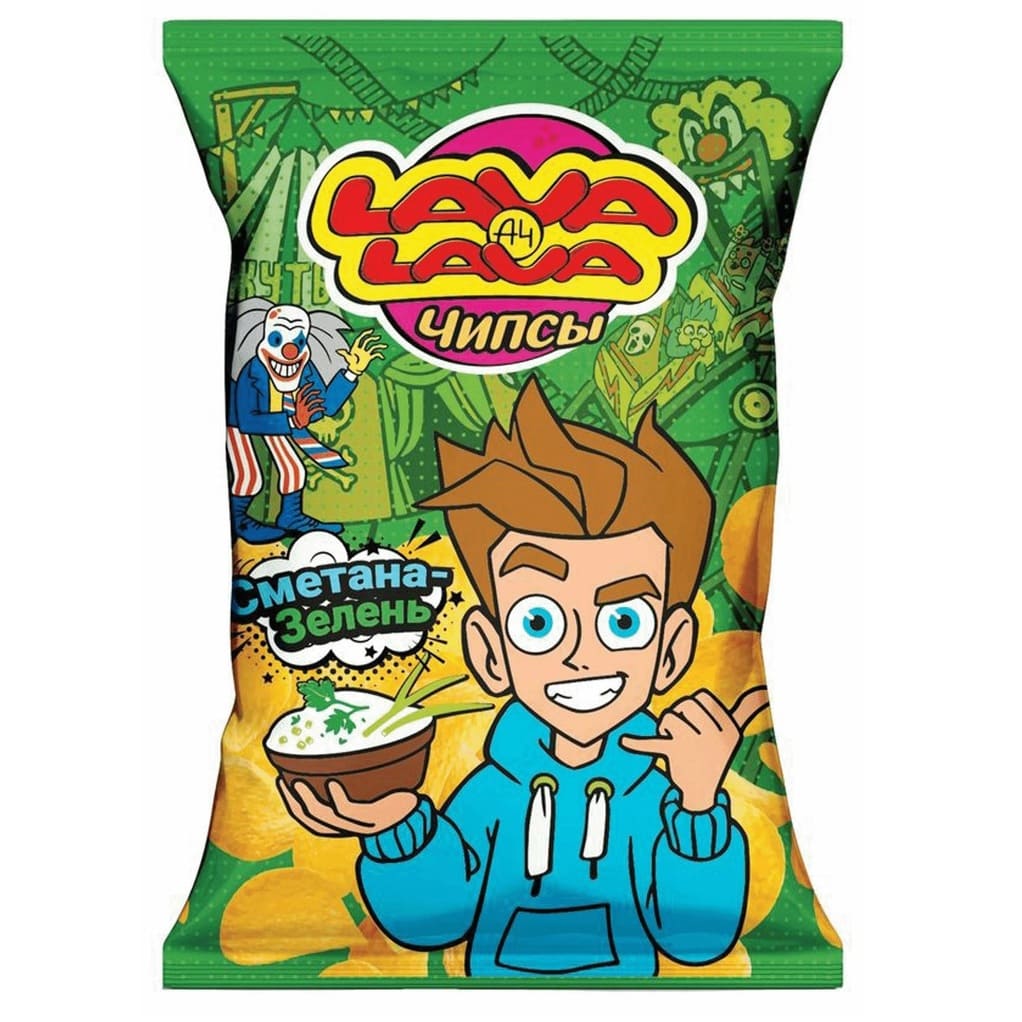 Crispy Potato Chips With Sour Cream And Herbs Flavor Lava Lava
