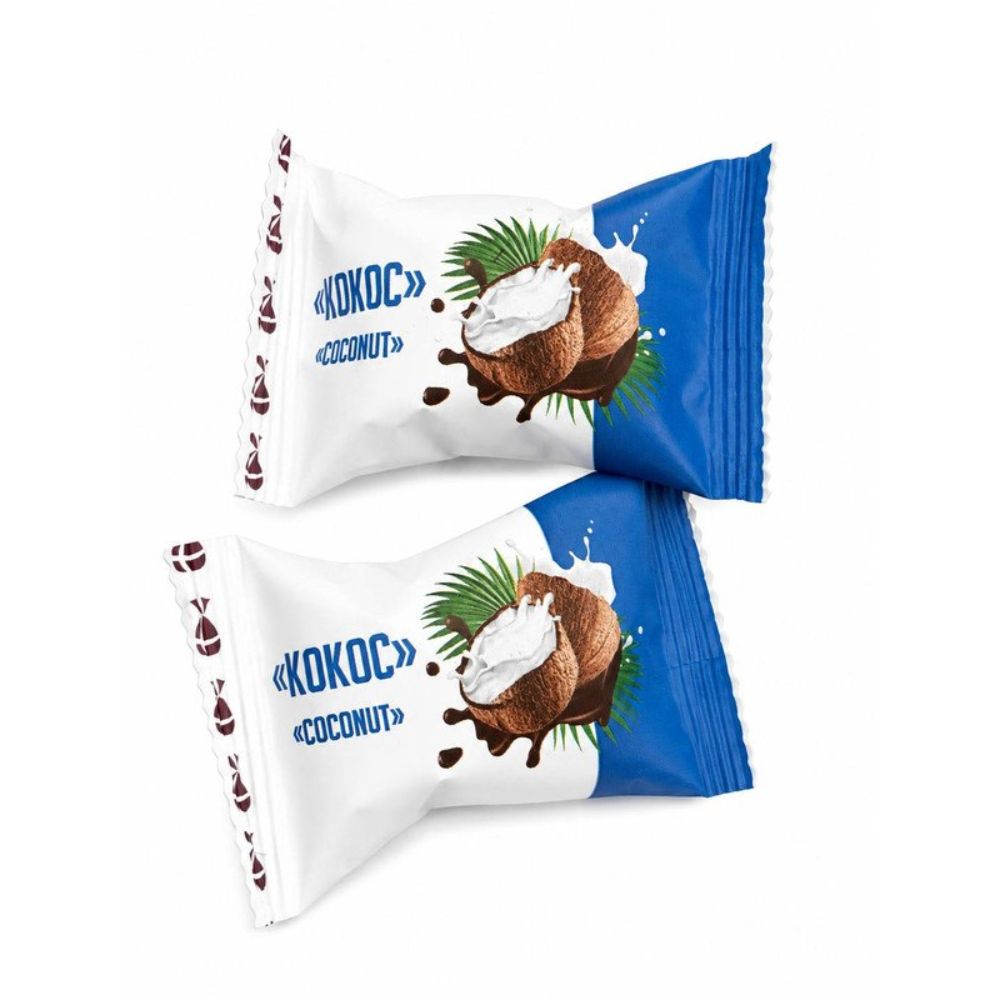 "Kokos" Candies Coated With Confectionery Glaze