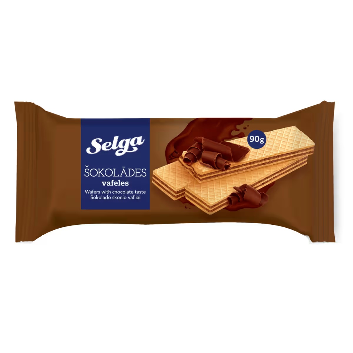 Вафли «Selga» Со Вкусом Шоколада