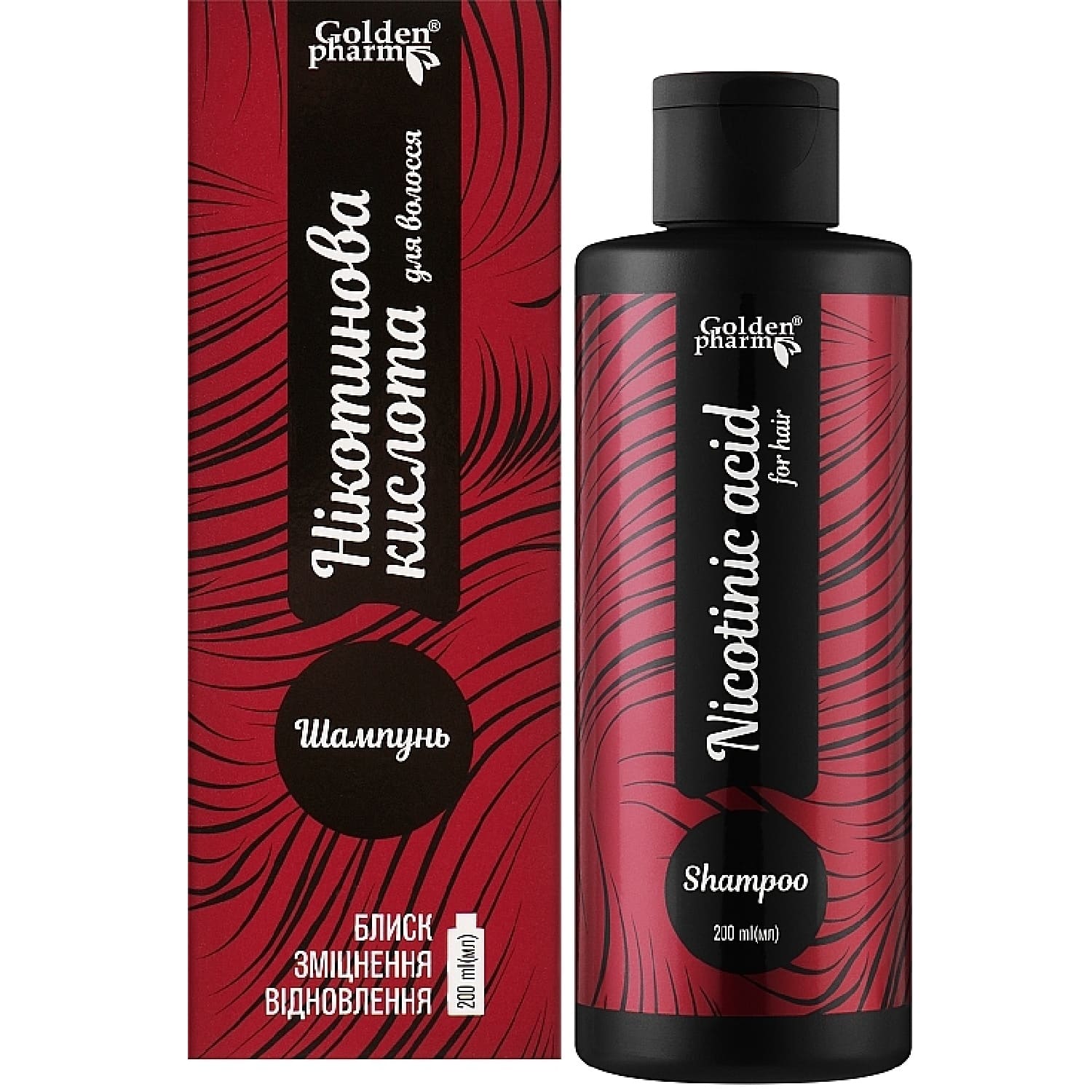 Hair shampoo with Nicotinic acid