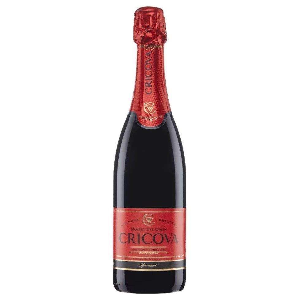 Semi-Dry Red Sparkling Wine "Cricova"