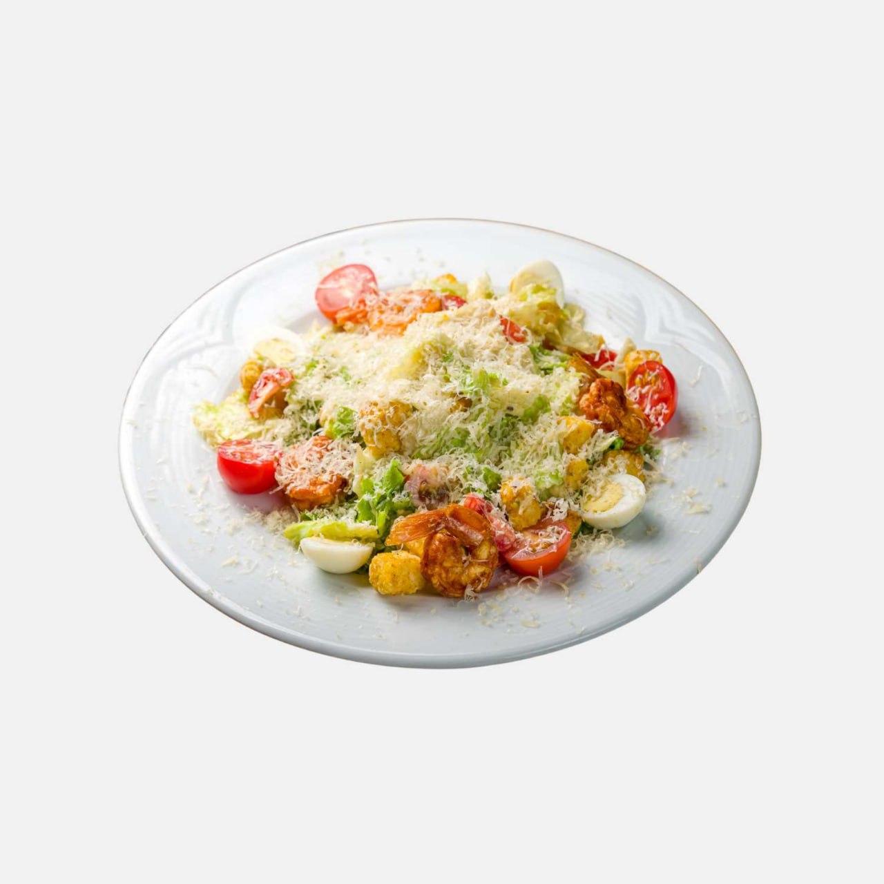 Salad Caesar with Shrimps