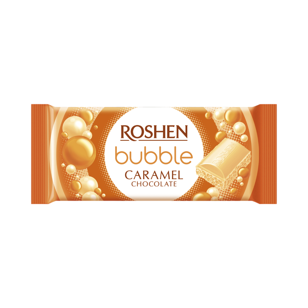 Белый Шоколад С Пузырьками И Карамелью Roshen