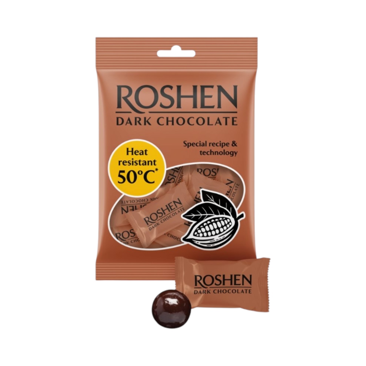 Термостойкие Конфеты Из Темного Шоколада Roshen