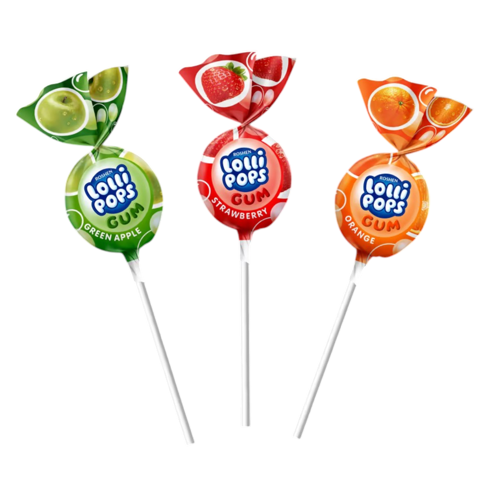 Леденец С Жвачкой Смесь Фруктов Roshen