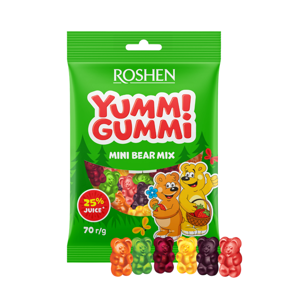 Жевательный Мармелад Мини-Мишки Ассорти Roshen