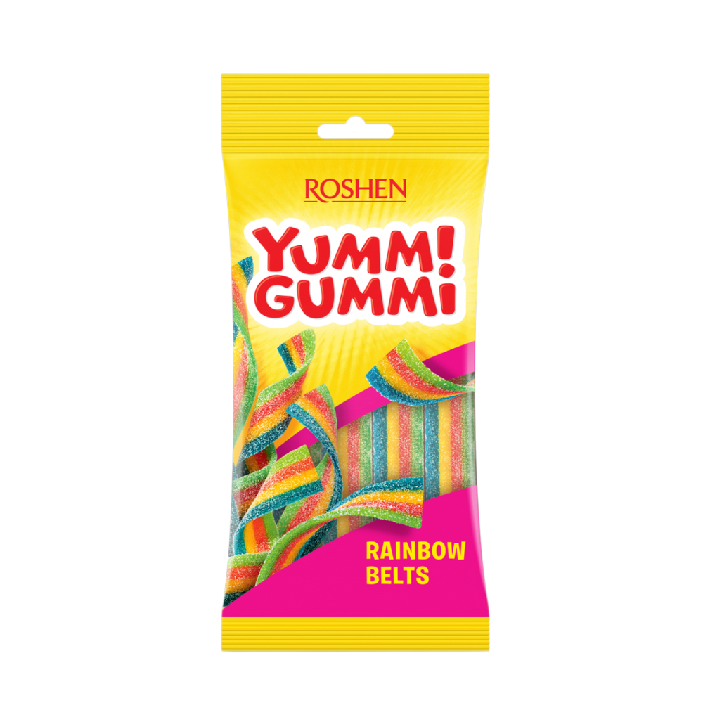 Жевательный Мармелад Кислые Радужные Ленты Roshen