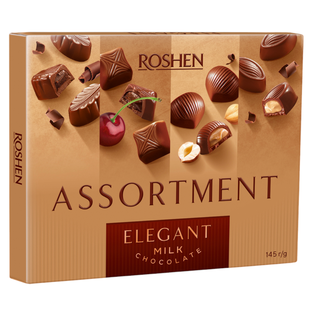 Молочные шоколадные конфеты «Ассорти Элегант» Roshen