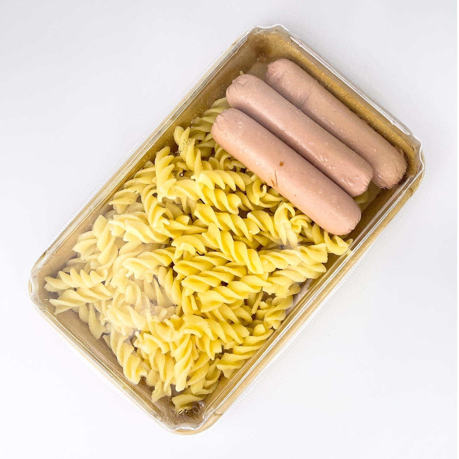 Sausages with pasta