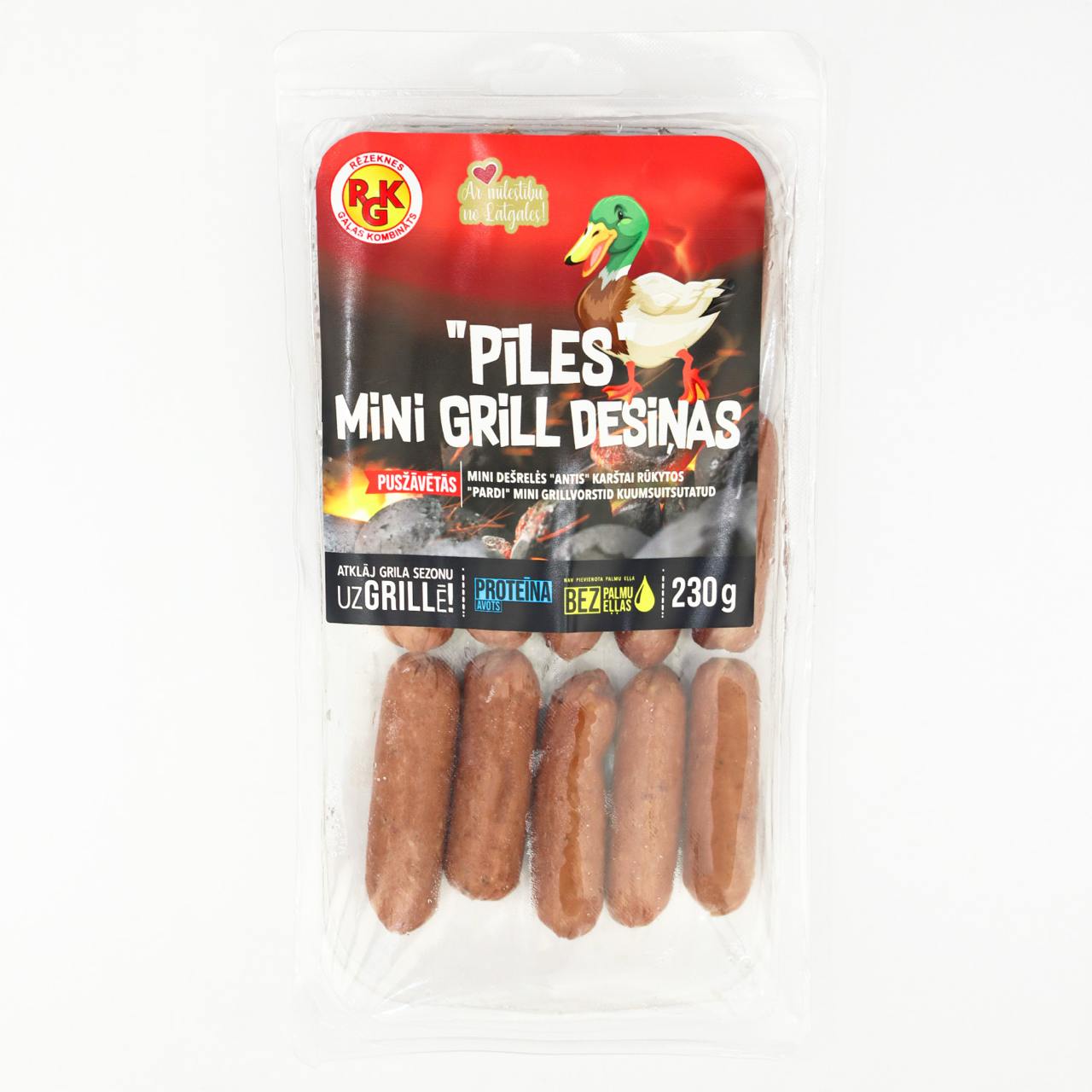 Duck Mini Sausages For Grill, Semi-Smoked