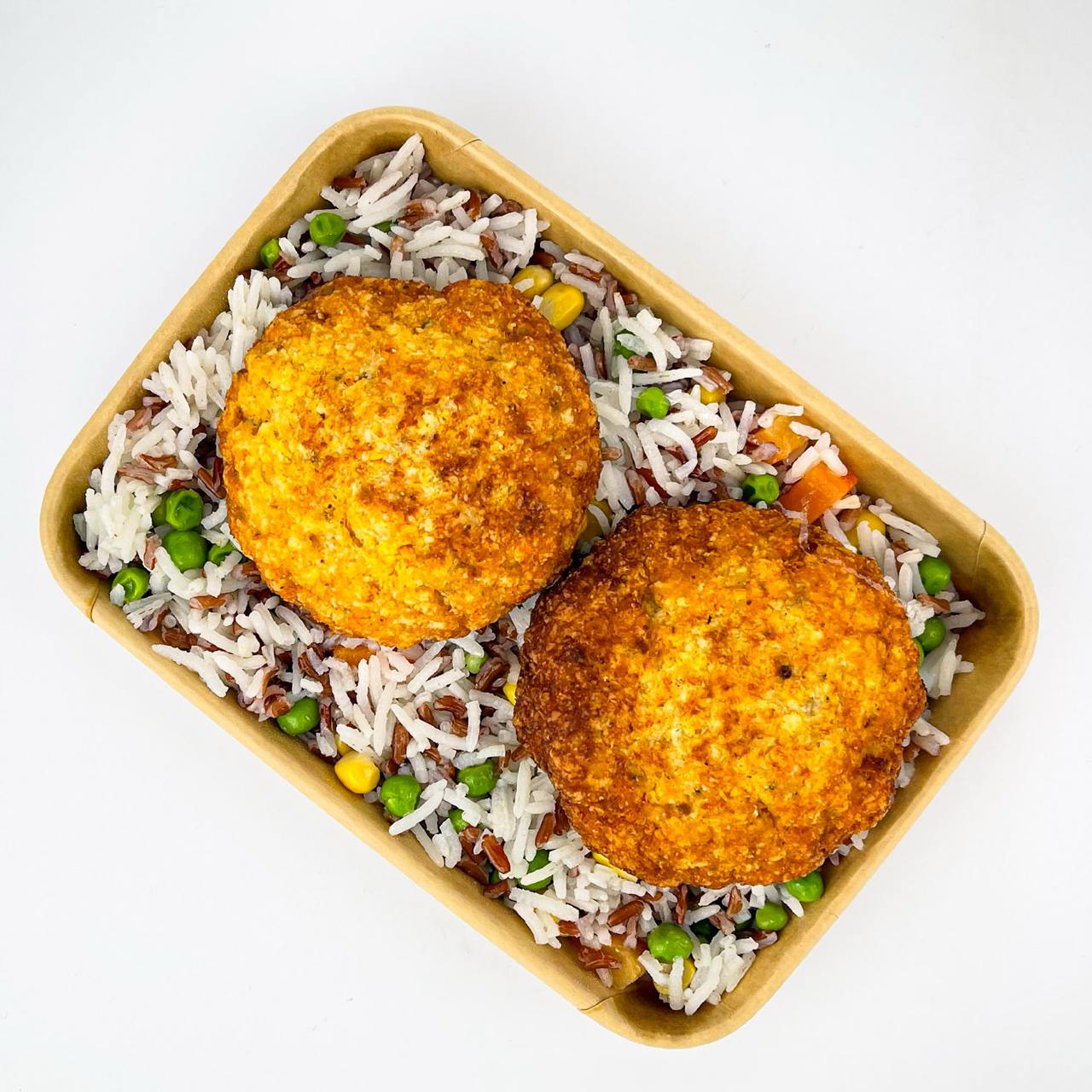 Fish Cutlets With Rice And Vegetables 400g